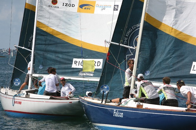 Bjorn Hansen and Mathieu tangled in the finals of the 2007 King edward VII Gold Cup presented by Argo. Richard won first place and returns in 2008 to defend his title. Photo by Charles Anderson. &copy; King Edward VII Gold Cup http://www.bermudagoldcup.com